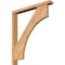 Ekena Millwork Westlake Block Smooth Bracket w/ Offset Brace, Western Red Cedar, 3 1/2"W x 28"D x 32"H BKT0402X28X32WTL05SWR - alternate 1